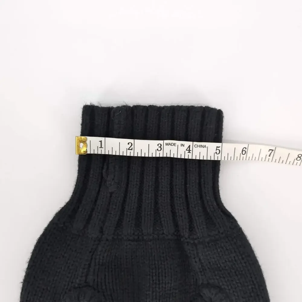 Dog Label by Fab Dog Inc. Black Warm Knitted Dog Puppy Pet Sweater - Size S -GUC